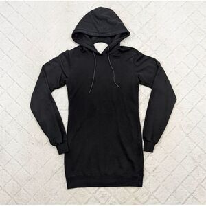 Cotton Citizen Women's XS Black Hooded Sweater Dress Knee Length